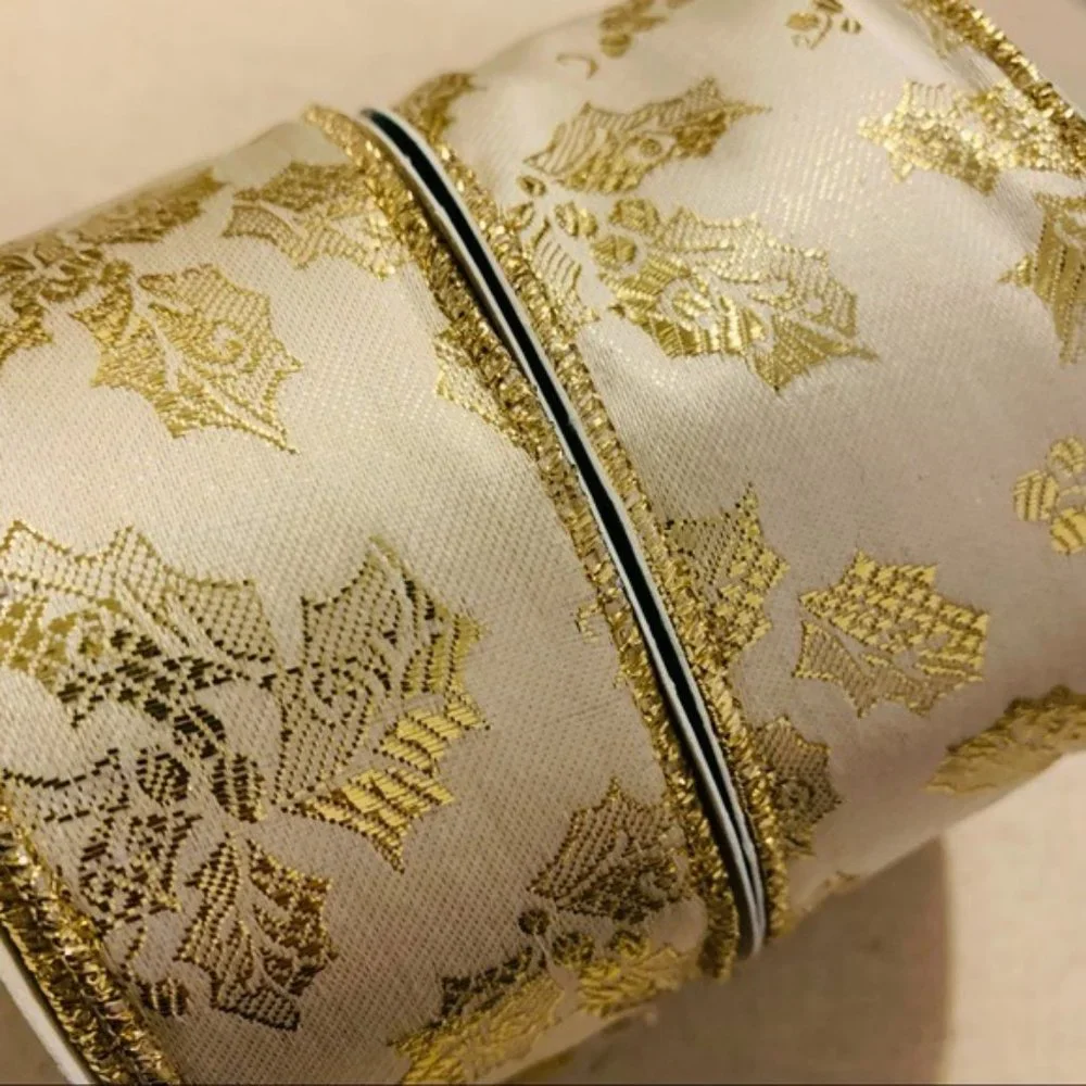 Trim A Tree | Ribbon | Golden Elegance Mistetoe